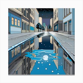 Gutter &stars 12 vector art Canvas Print