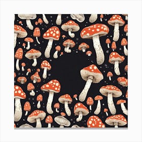 Mushroom Print Canvas Print