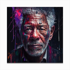 Morgan Freeman 3 Canvas Print