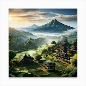 Asian Village Canvas Print