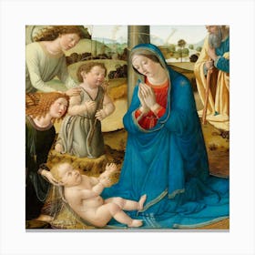The Adoration Of The Christ Child; Cosimo Rosselli Canvas Print