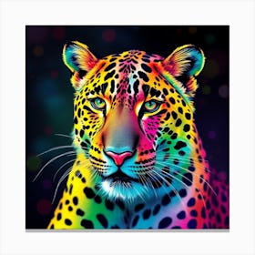 Colorful Leopard Canvas Print