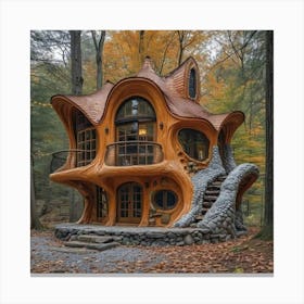 House In The Woods Canvas Print