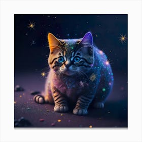 Cat Galaxy (38) Canvas Print