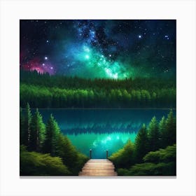 Night Sky Painting 1 Canvas Print