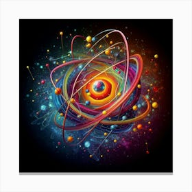 Atoms And Stars Canvas Print