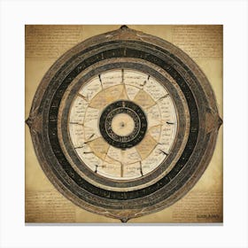 Islamic Calendar Canvas Print