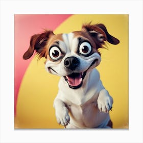 Happy Dog Canvas Print