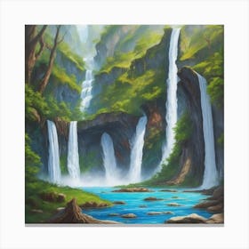 Waterfalls Canvas Print