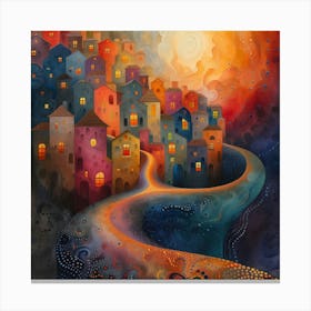 Sunset City Canvas Print