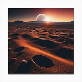 Desert Landscape - Desert Stock Videos & Royalty-Free Footage 39 Canvas Print