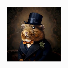 Edwardian Guinea Pig Canvas Print