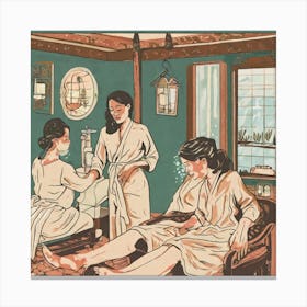 Asian Spa Canvas Print