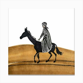 Donkey Rider Canvas Print