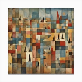 A Rich Harbour, Paul Klee Abstract Living Room Hallway Art Print Canvas Print