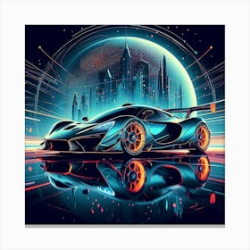 Futuristic Racing Car 45 Canvas Print