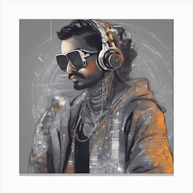 Indian AI Coder 7 Canvas Print