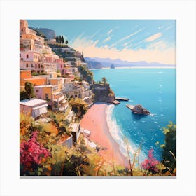 Idyllic Hues: Seaside Sonata Canvas Print