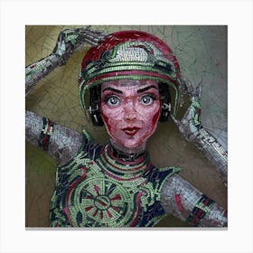 Robot Girl Canvas Print