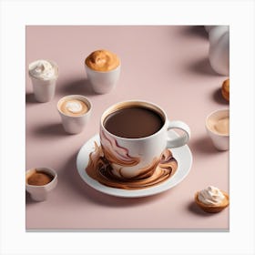 Coffee And Desserts Canvas Print