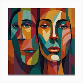 Two Faces Canvas Print