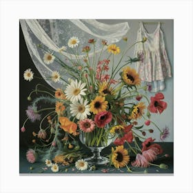 A Stunning Illustration Of A Floral Still Life Fea Aavgwpest Il2zbhrh1xia Eqdhg2foqqozofq K6diqq Canvas Print