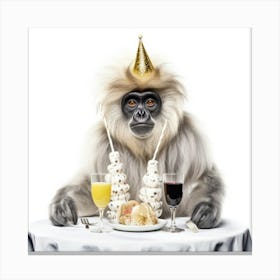 Birthday Monkey 1 Canvas Print