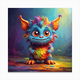 Colorful Troll Canvas Print