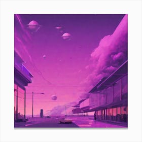 The Air Is Clean, But The Sky Is Purple Canvas Print
