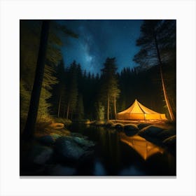 Night In The Woods Canvas Print