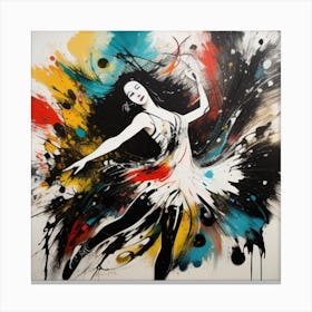 Abstract Ballerina Canvas Print