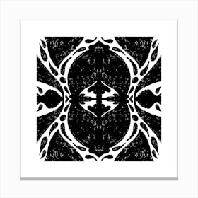 Abstract Black And White Design Canvas Print