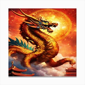 Chinese Mythical Dragon Year Of The Dragon 2024 Canvas Print