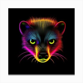 Neon Fawn Canvas Print