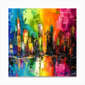 Cities Of Japan - City Skyline Canvas Print