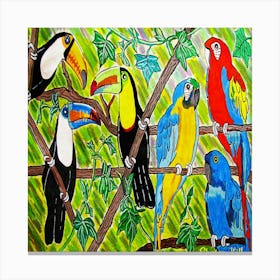 Amazon Birds Canvas Print
