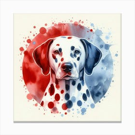 Watercolor Dalmatian 4 Canvas Print