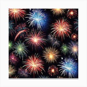 Fireworks In The Sky 2 Canvas Print