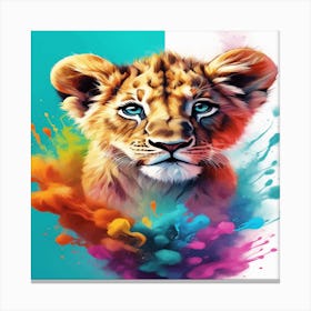 Lion Painting Canvas Print