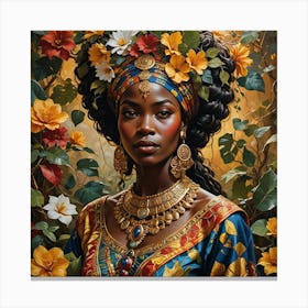 African Woman Canvas Print