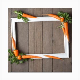 Carrots In A Frame 45 Canvas Print