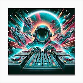 Space Dj Canvas Print