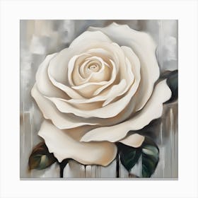 White Rose Canvas Print Canvas Print