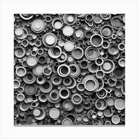 Black And White Abstract Background Canvas Print