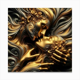 Golden Kiss Canvas Print