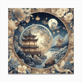 Chinese Moon Canvas Print