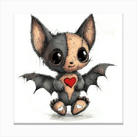 Teddy Bear Bat 4 Leinwandbild