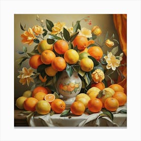 Oranges And Lemons Art Print 0 Canvas Print