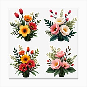 Bouquet Of Flowers 4 Canvas Print