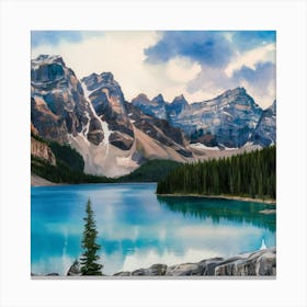 Lake Banff Canvas Print